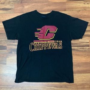 Central Michigan University Chippewas Athletic Shirt - Mens Large